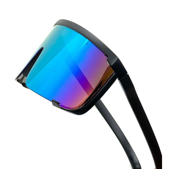UV‎ Protected Sports Mirrored Wraparound Sunglasses Cycling Cricket Riding Men - Picture 3 of 11